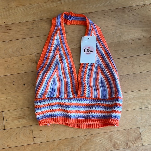Beautiful Knit Halter Top Sz S - Picture 1 of 2